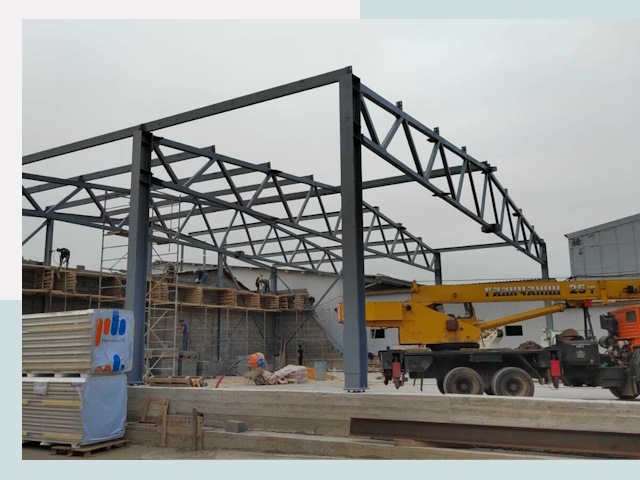 Строительство цехов в Жигулёвске