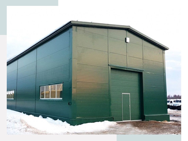 Двускатные ангары в Жигулёвске