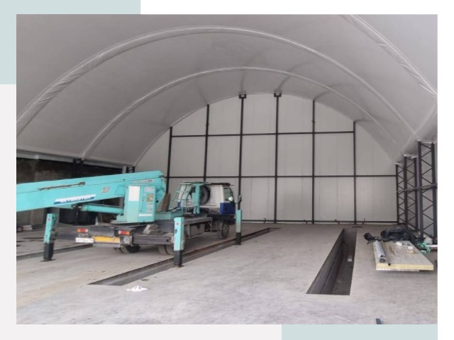 Внутреннее оснащение ангаров в Жигулёвске