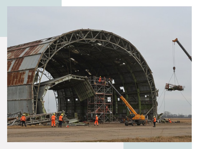 Демонтаж ангаров в Жигулёвске