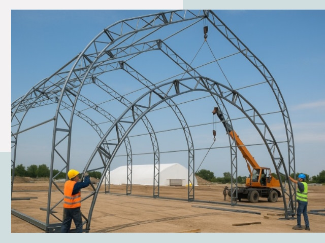 Монтаж ангаров в Жигулёвске от 607 руб. - Надежно и быстро